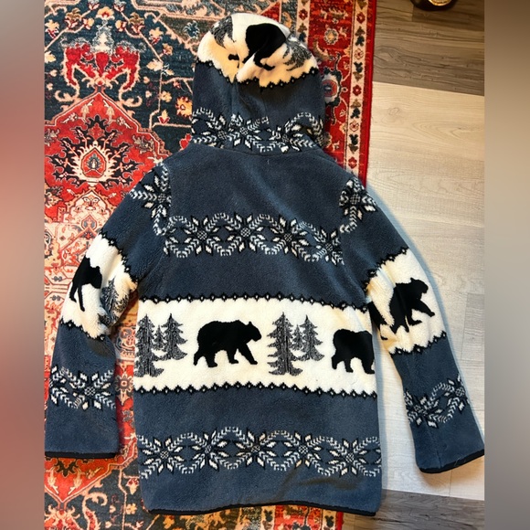 Vintage Nordic Lights fleece jacket - Picture 2 of 3